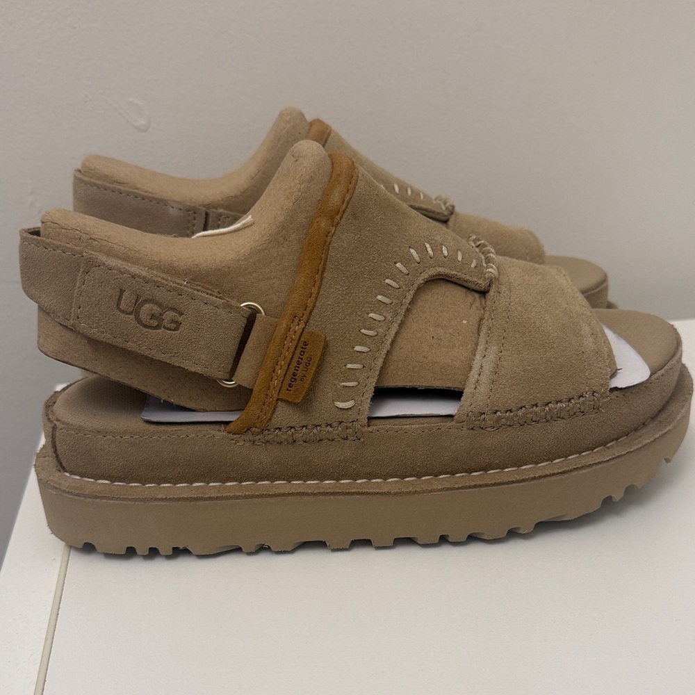 UGG Beige Suede Sandals